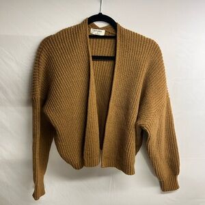 Zenana Outfitters Women's Tan Cardigan Sweater